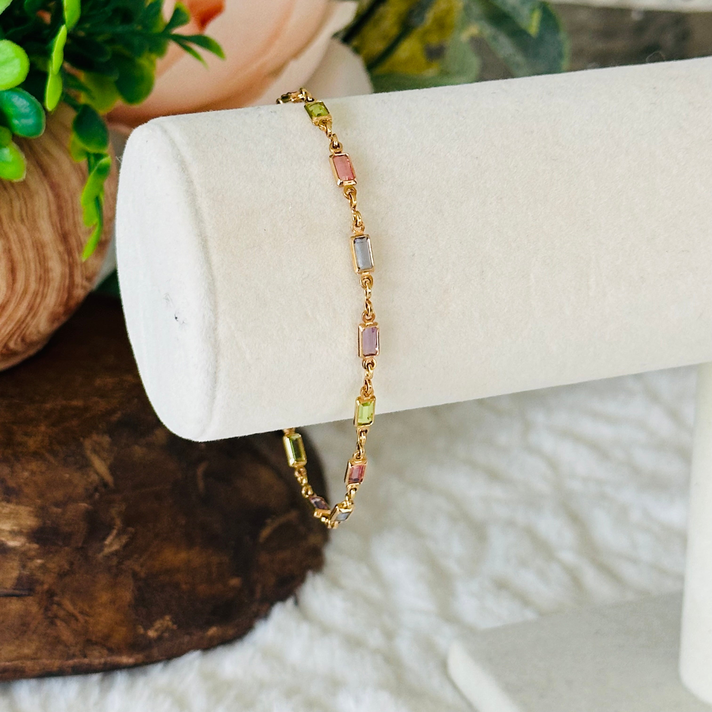 Isabella többszínű cirkónia köves karkötő