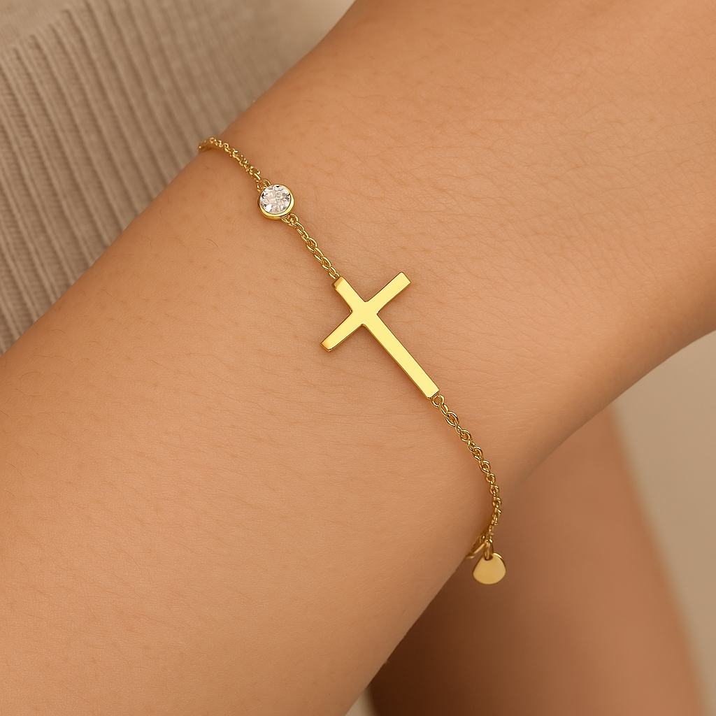 Spirituális medál arany karkötő