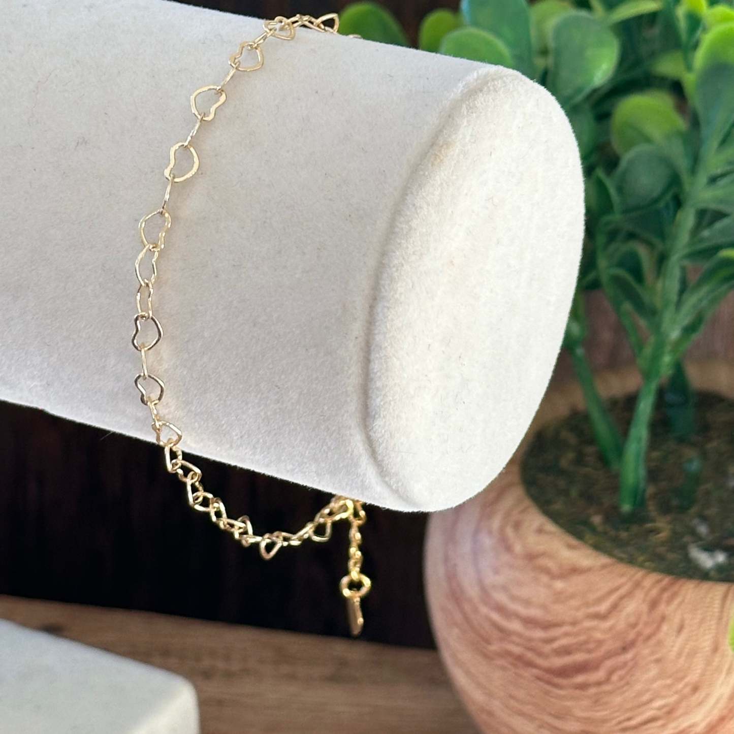 Mea szív alakú szemek karkötő