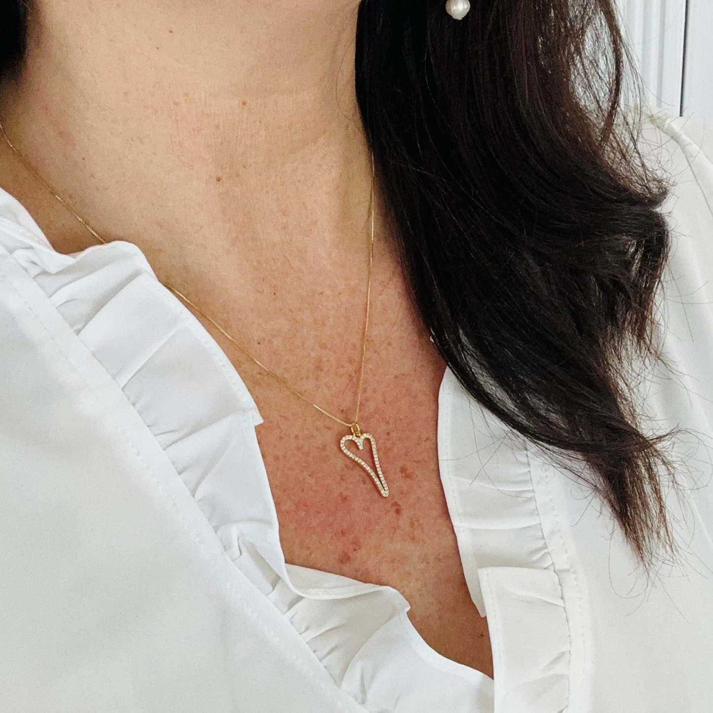 Orabella arany szív nyaklánc