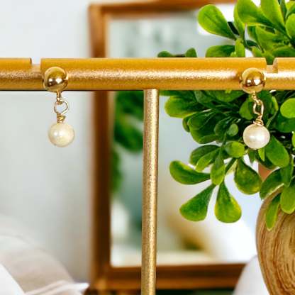 Mini édesvízi gyöngy fülbevalók