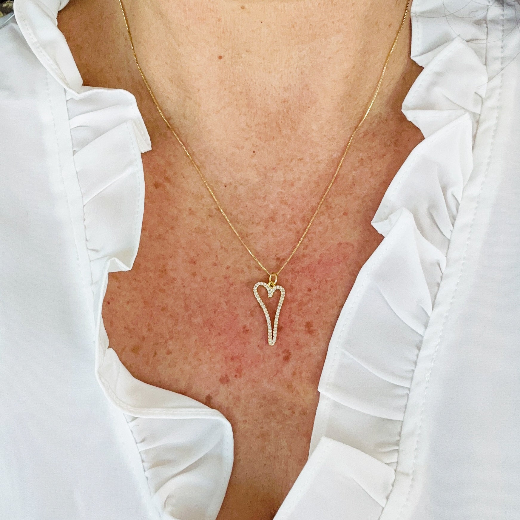 Orabella arany szív nyaklánc