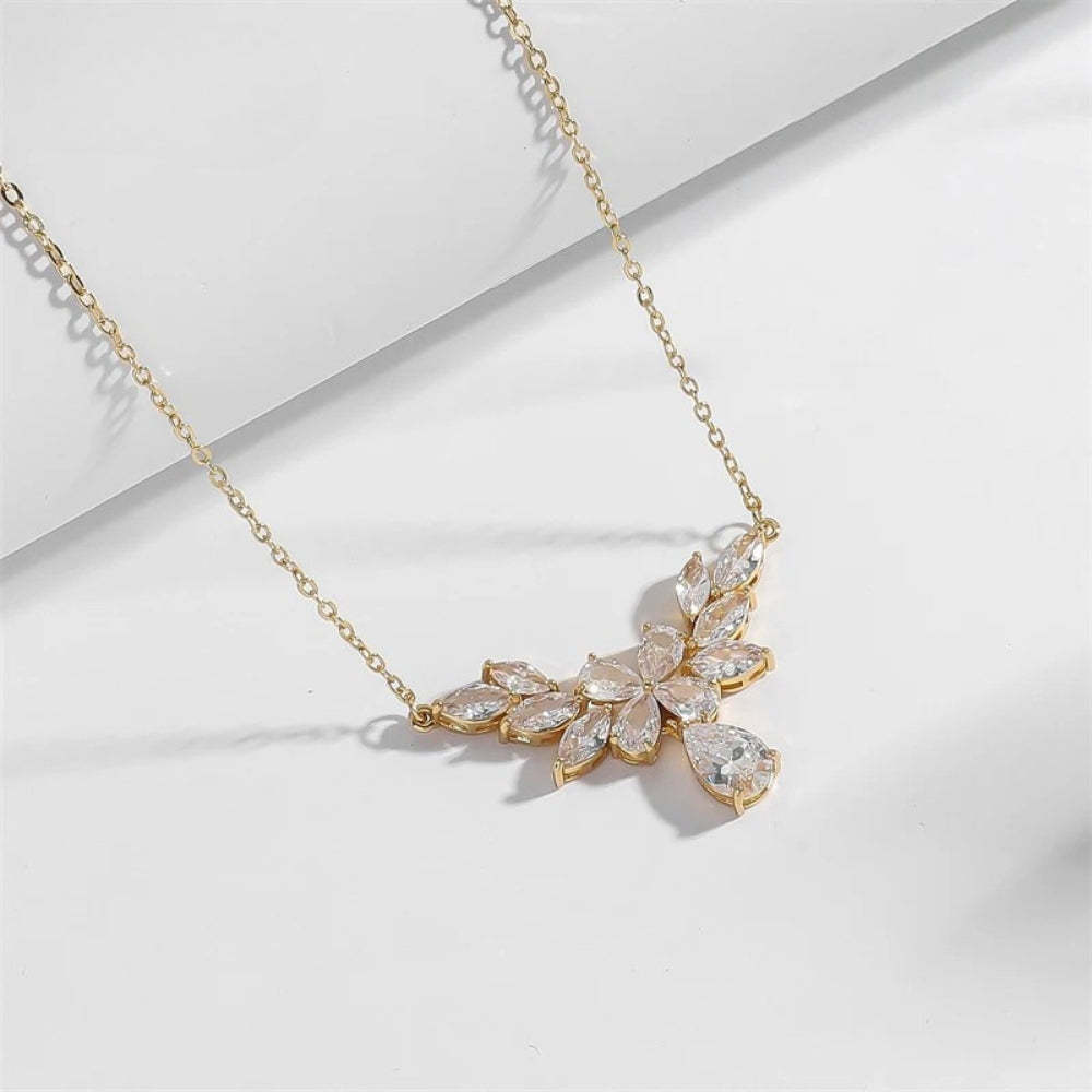 Arany csillag medál és gyöngy vintage nyaklánc