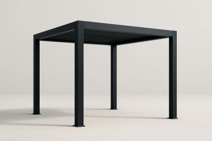 Pergola en Aluminium Noir 300x300x250 cm