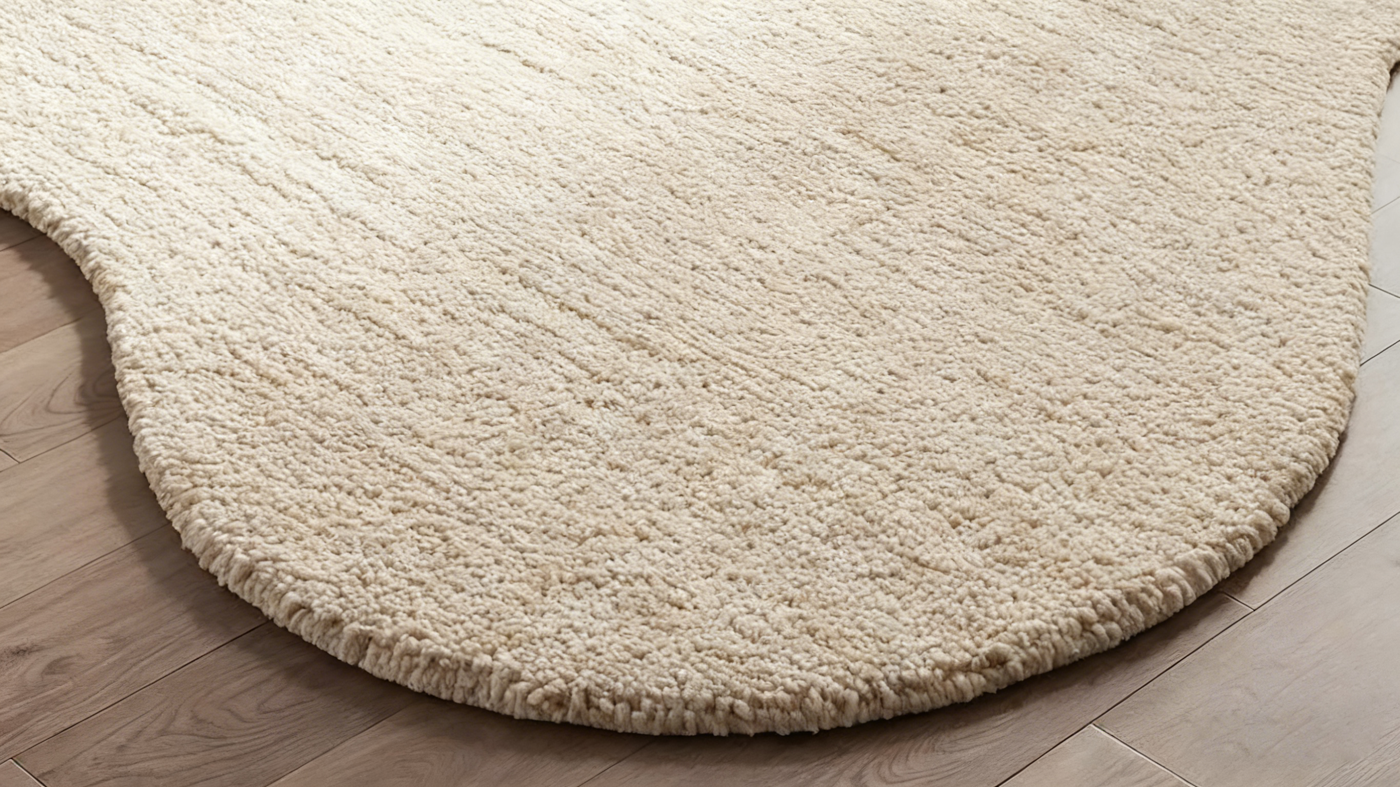 Tapis en laine tufté main moderne irrégulier beige pâle pour chambre d'enfant, chambre 5 x 8 tapis 8 x 10 pour salon Tapis fait main personnalisé