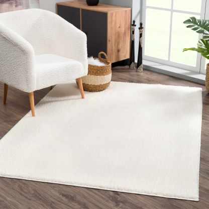 Tapis lavable Judy White