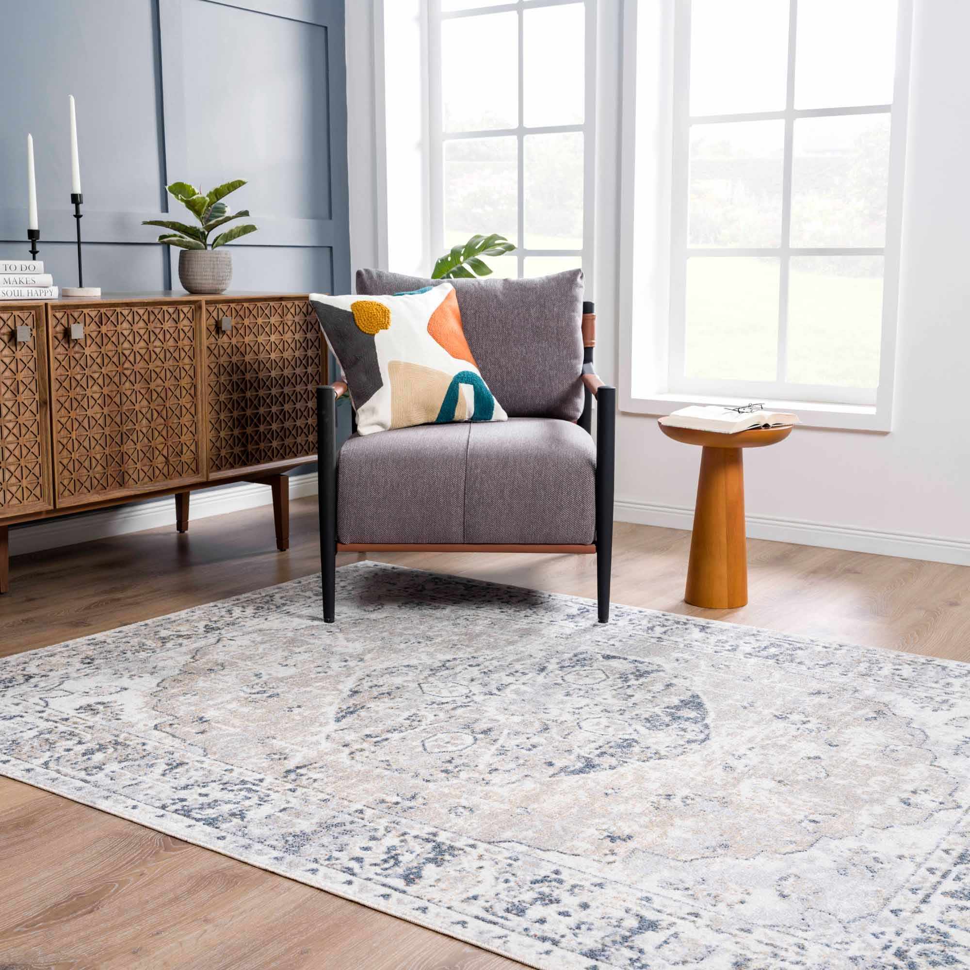 Tapis Rudo à poils plats lavable