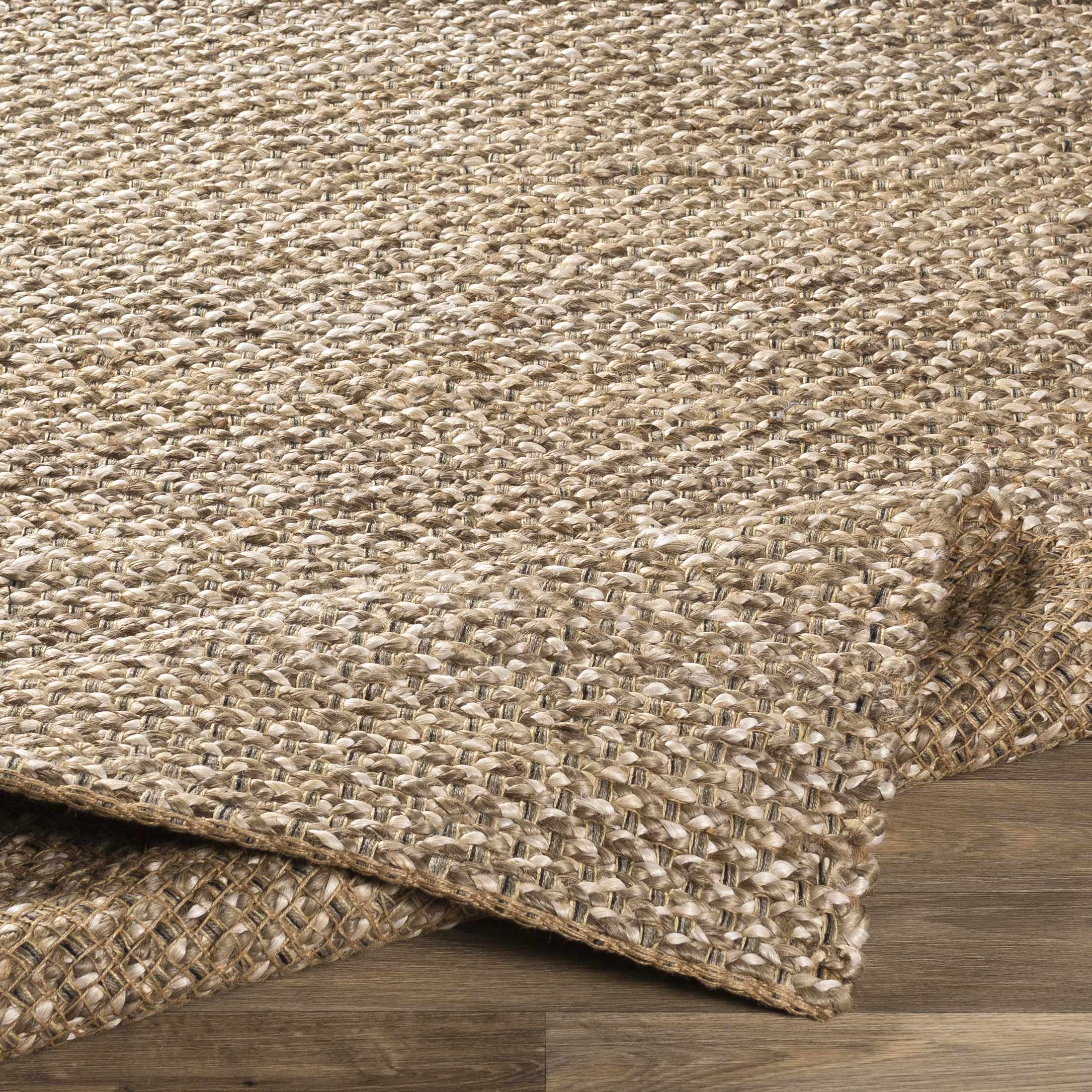 Tapis Caspar tissé à la main en jute naturel