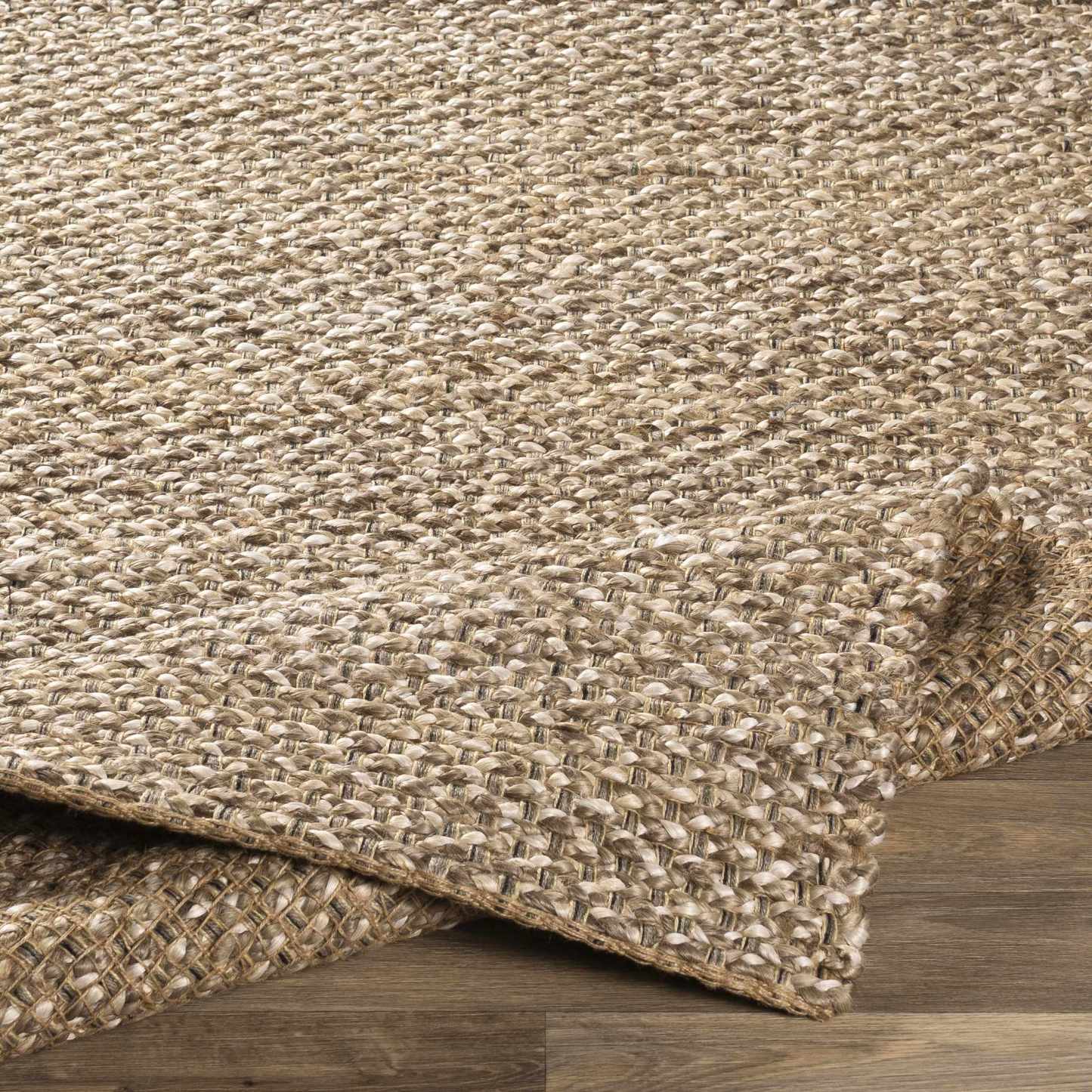 Tapis Caspar tissé à la main en jute naturel