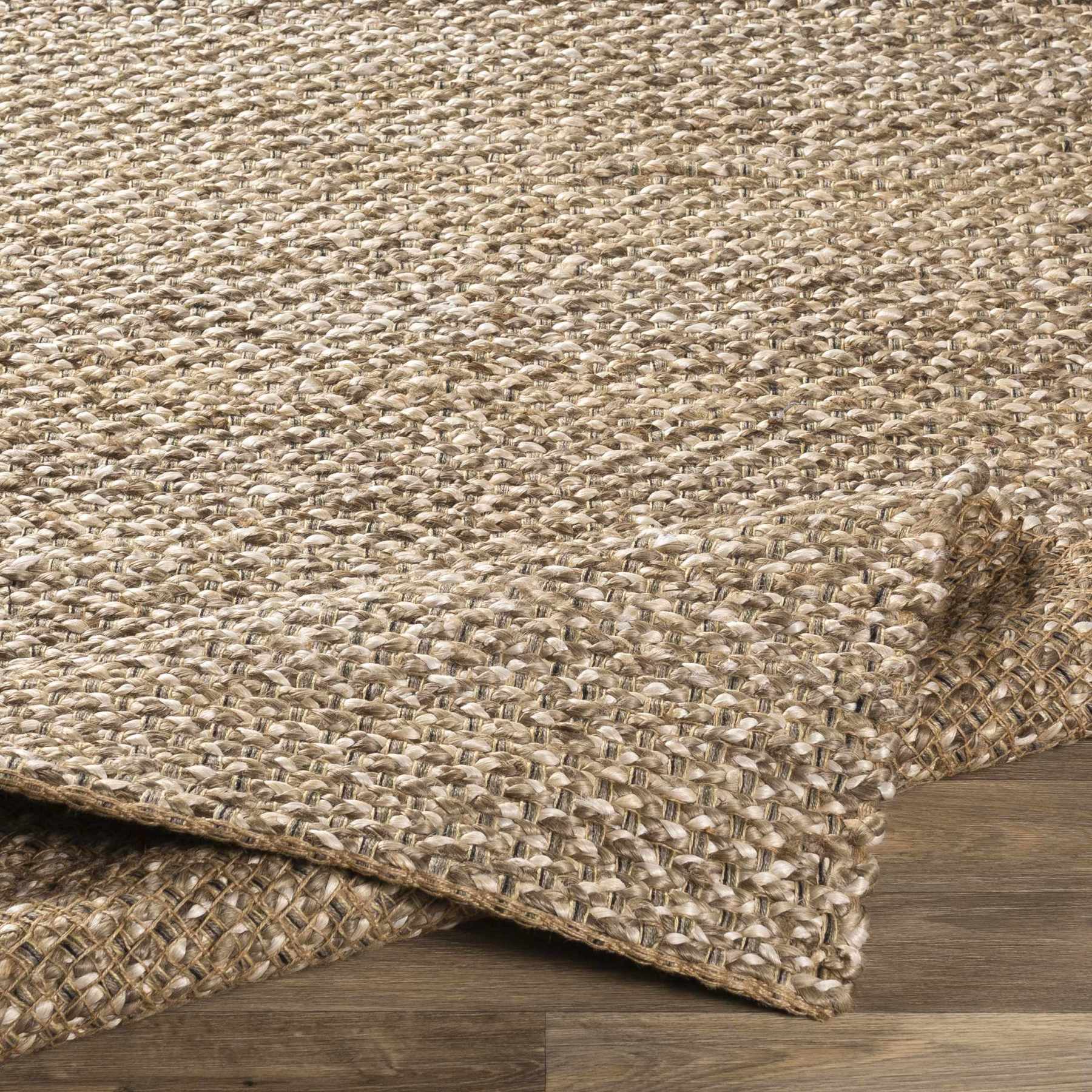 Tapis Caspar tissé à la main en jute naturel