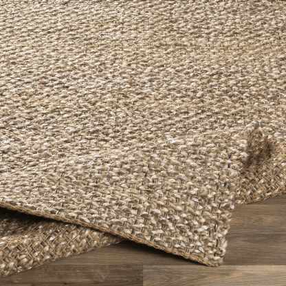 Tapis Caspar tissé à la main en jute naturel