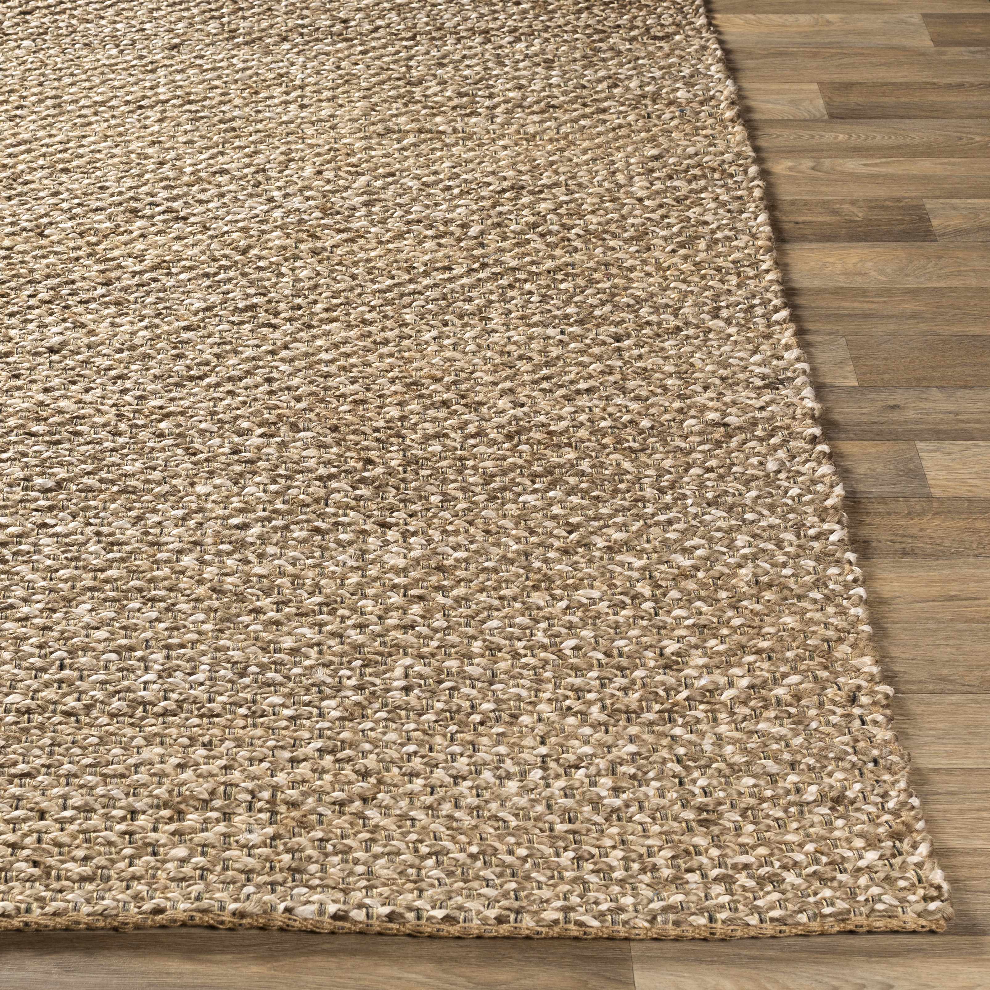 Tapis Caspar tissé à la main en jute naturel