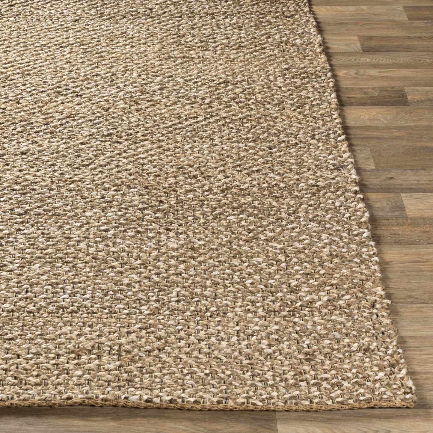 Tapis Caspar tissé à la main en jute naturel