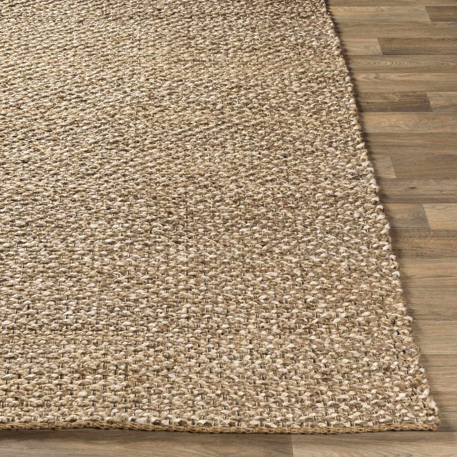 Tapis Caspar tissé à la main en jute naturel