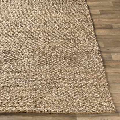 Tapis Caspar tissé à la main en jute naturel