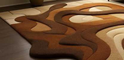 Tapis moderne touffeté à la main en laine bohème marron et beige 8 x 10 pour le salon, tapis bio abstraits 6 x 9 pour chambre à coucher, tapis personnalisés 4 x 6 5 x 7