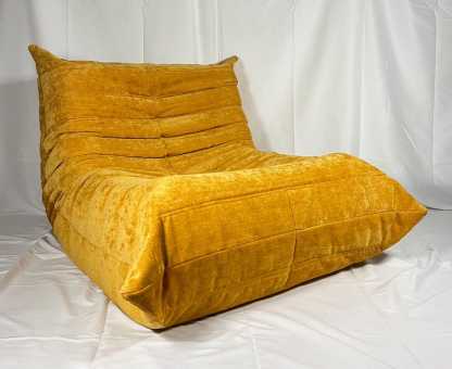 Chaise Fauteuil vintage garni de mousse haute densité, confortable et raffiné