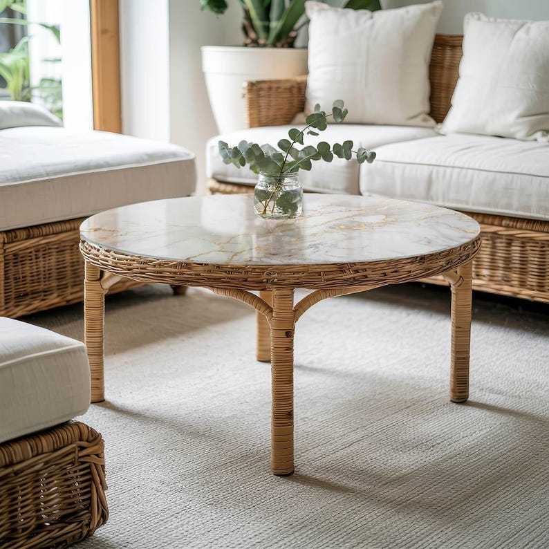 Plateau de table en verre marbre veiné blanc résistant rayures