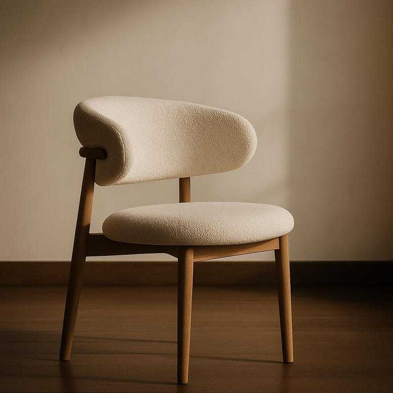 Chaise de salle à manger moderne de style nordique - Chaise de bureau simple et élégante, sièges de cuisine ou de salle à manger de luxe légers par AuraCraft