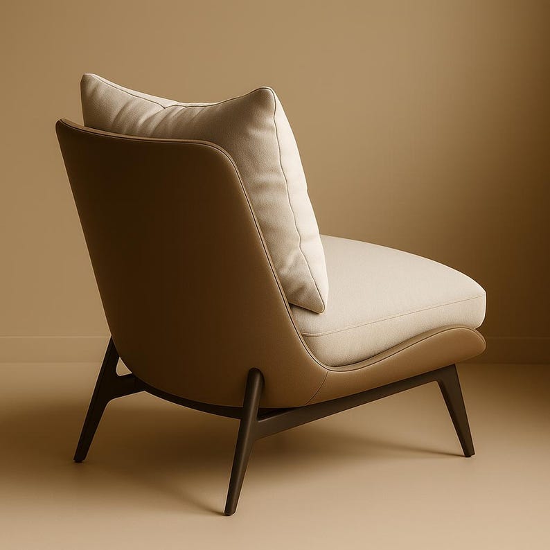 Fauteuil moderne Lazy - Fauteuil simple pour le salon, la chambre ou le balcon, siège d'appoint confortable pour la maison ou le club
