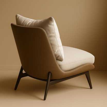 Fauteuil moderne Lazy - Fauteuil simple pour le salon, la chambre ou le balcon, siège d'appoint confortable pour la maison ou le club