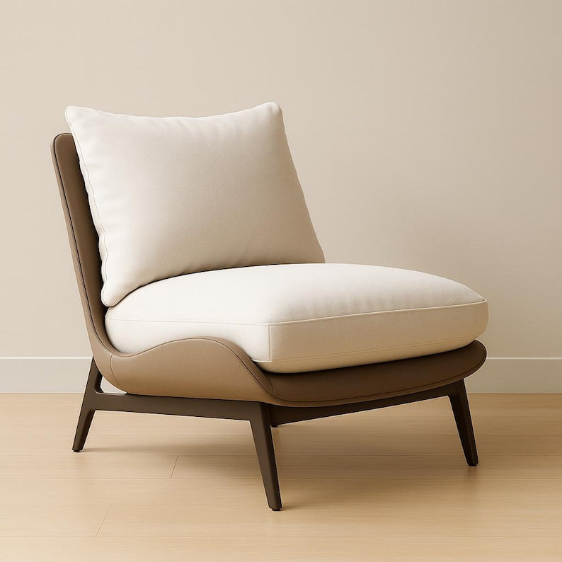 Fauteuil moderne Lazy - Fauteuil simple pour le salon, la chambre ou le balcon, siège d'appoint confortable pour la maison ou le club