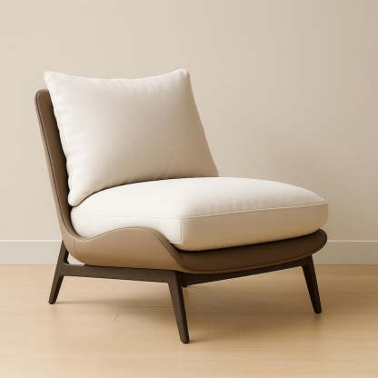 Fauteuil moderne Lazy - Fauteuil simple pour le salon, la chambre ou le balcon, siège d'appoint confortable pour la maison ou le club