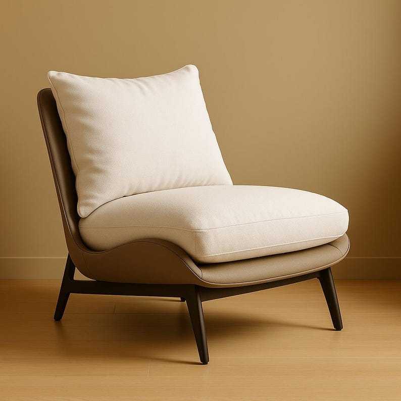 Fauteuil moderne Lazy - Fauteuil simple pour le salon, la chambre ou le balcon, siège d'appoint confortable pour la maison ou le club