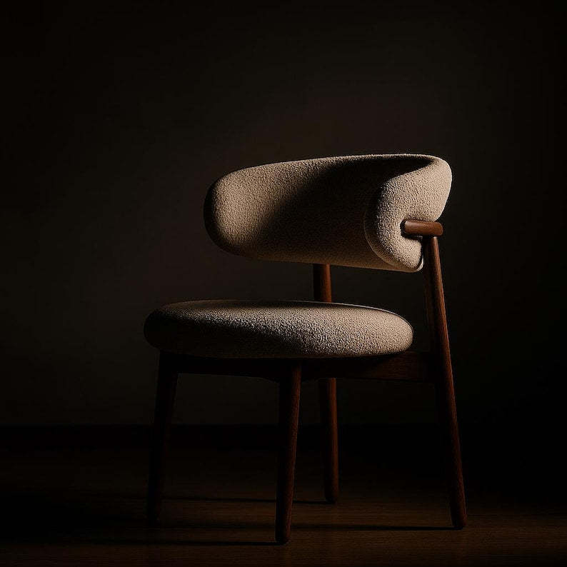 Chaise de salle à manger moderne de style nordique - Chaise de bureau simple et élégante, sièges de cuisine ou de salle à manger de luxe légers par AuraCraft