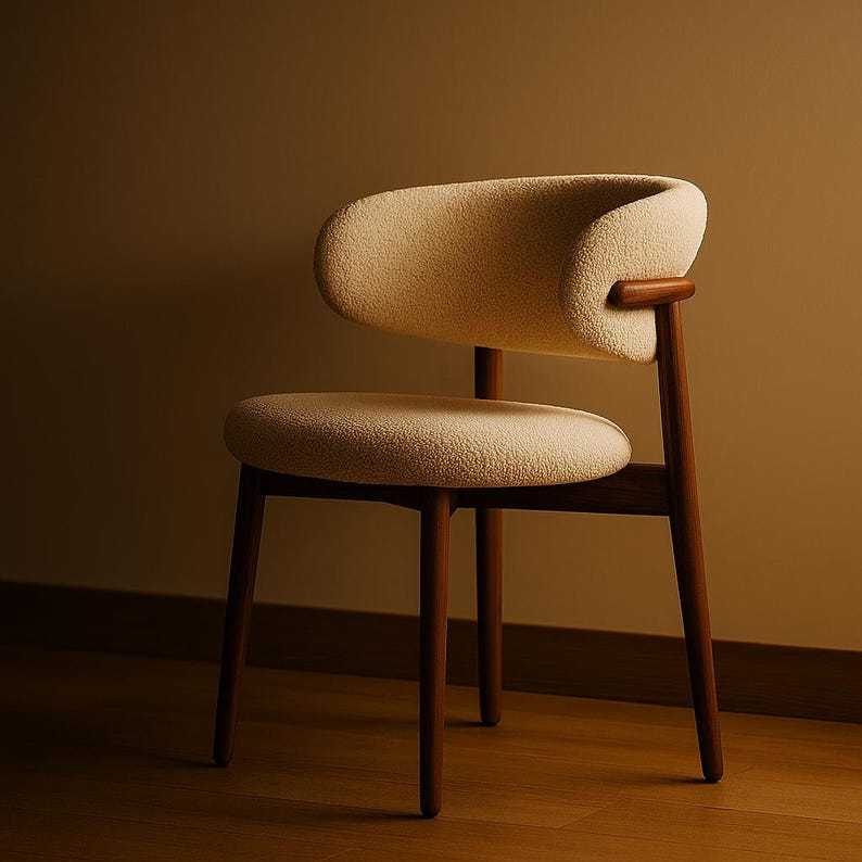 Chaise de salle à manger moderne de style nordique - Chaise de bureau simple et élégante, sièges de cuisine ou de salle à manger de luxe légers par AuraCraft