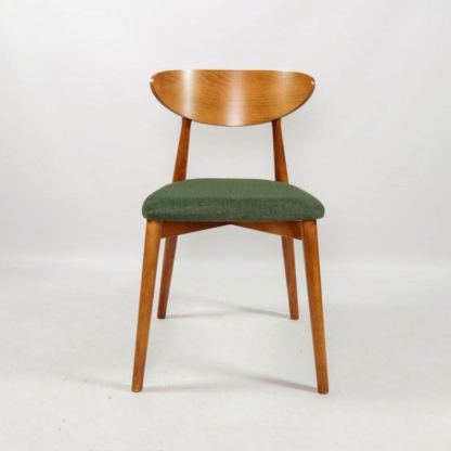 Chaises de salle à manger modernes Mid-Century : bois de hêtre et lin, personnalisables