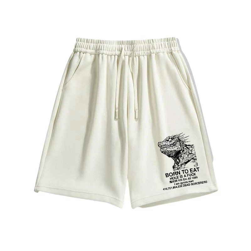 Born to eat Cotton Casual Shorts