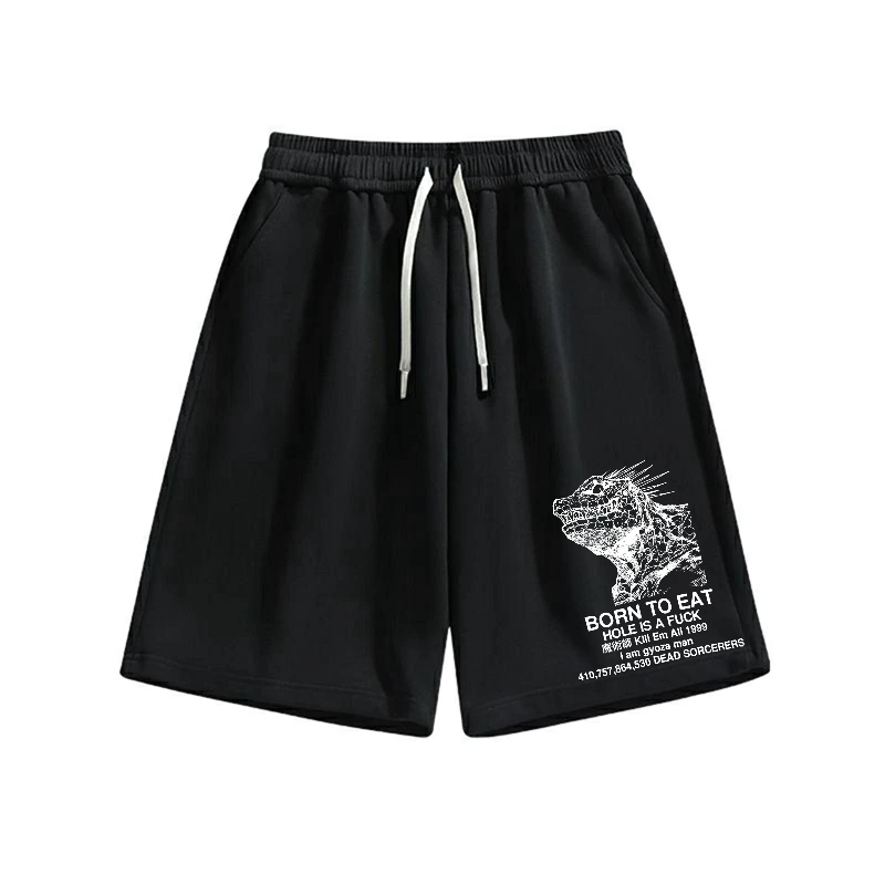 Born to eat Cotton Casual Shorts