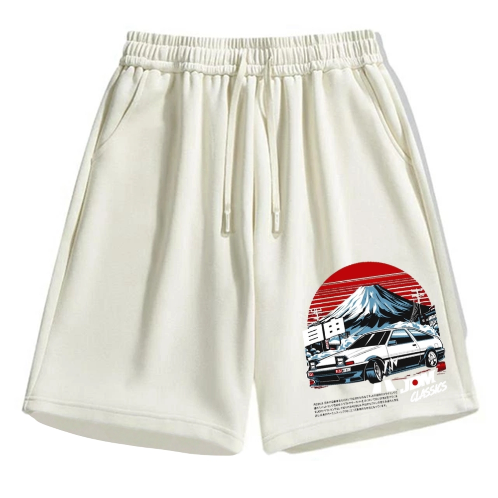 JDM Classic Racing Japanese domestic market Car AE86 Cotton Casual Sho