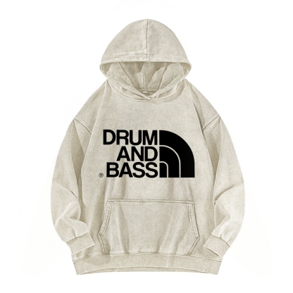 Drum And Bass Vintage Washed Hoodie
