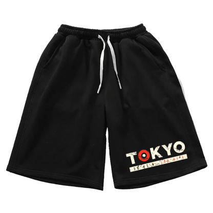 Retro Tokyo Cotton Casual Shorts