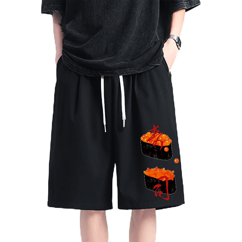 Salmon roe sushi Cotton Casual Shorts