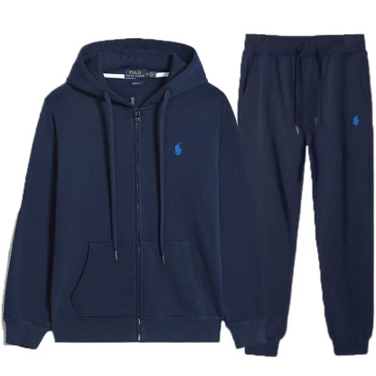 Double-Knit Full-Zip Hoodie and Jogger Pant Set