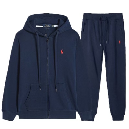 Double-Knit Full-Zip Hoodie and Jogger Pant Set