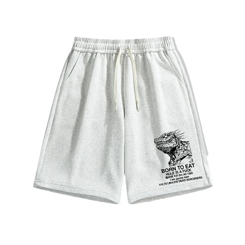 Born to eat Cotton Casual Shorts