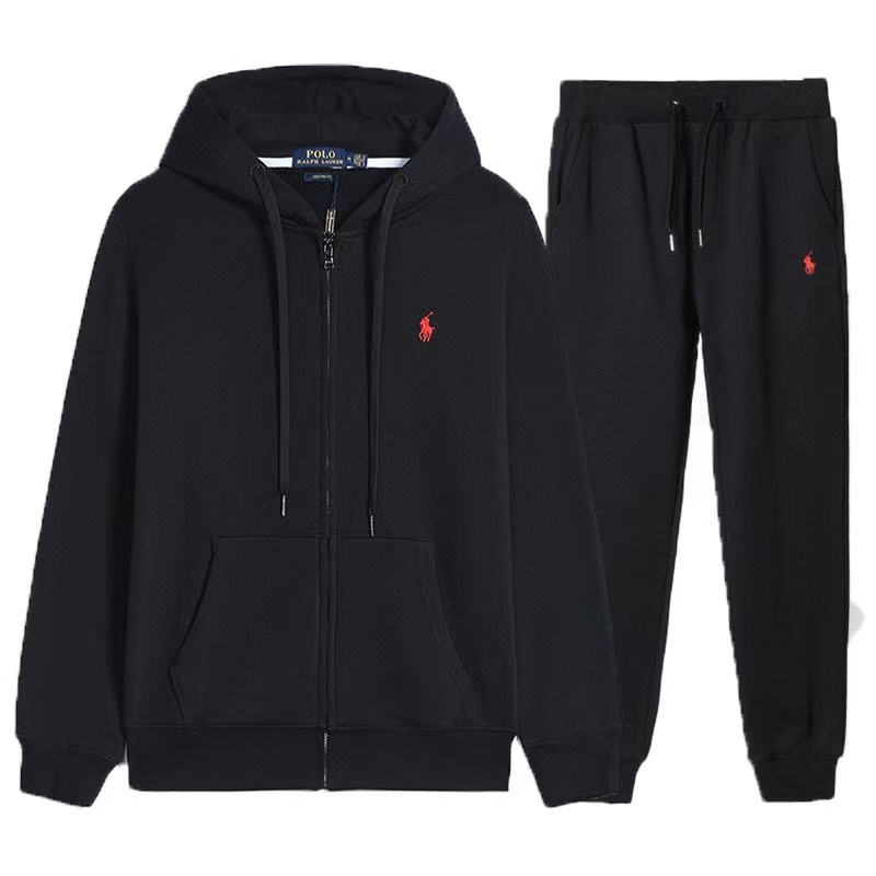 Double-Knit Full-Zip Hoodie and Jogger Pant Set