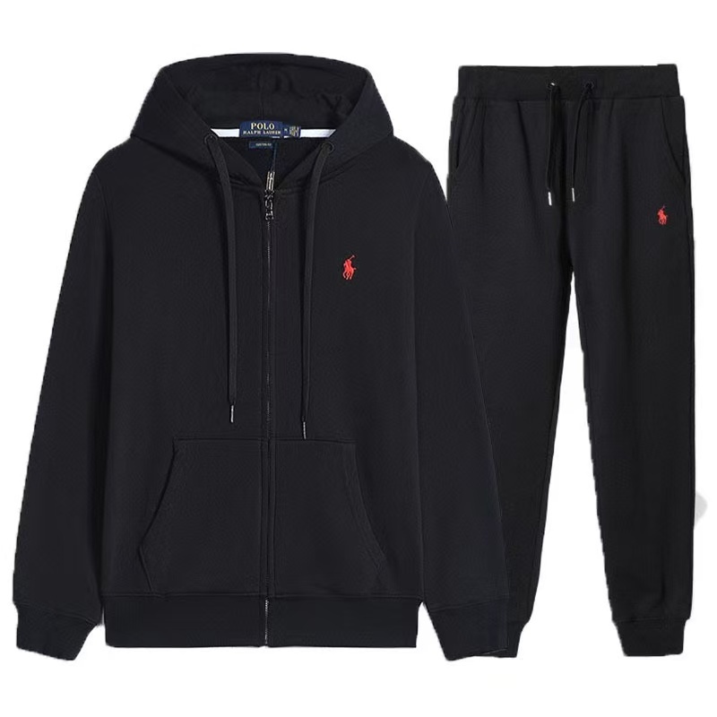 Double-Knit Full-Zip Hoodie and Jogger Pant Set