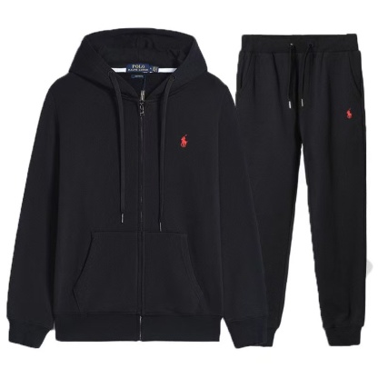 Double-Knit Full-Zip Hoodie and Jogger Pant Set