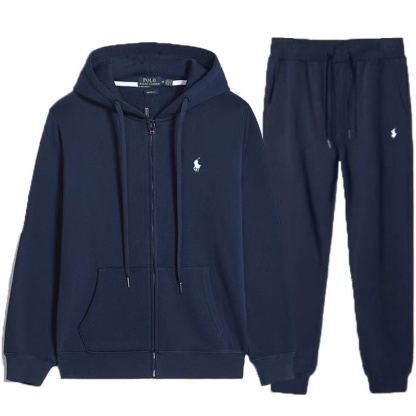 Double-Knit Full-Zip Hoodie and Jogger Pant Set