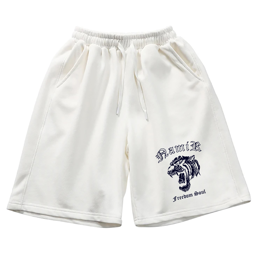 Japanese Tiger Head Cotton Casual Shorts