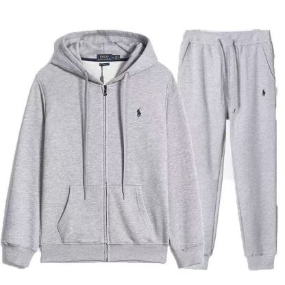 Double-Knit Full-Zip Hoodie and Jogger Pant Set