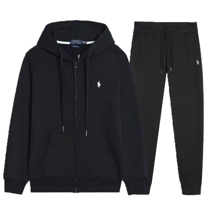 Double-Knit Full-Zip Hoodie and Jogger Pant Set