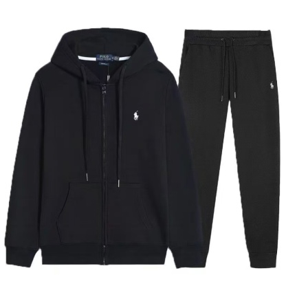 Double-Knit Full-Zip Hoodie and Jogger Pant Set