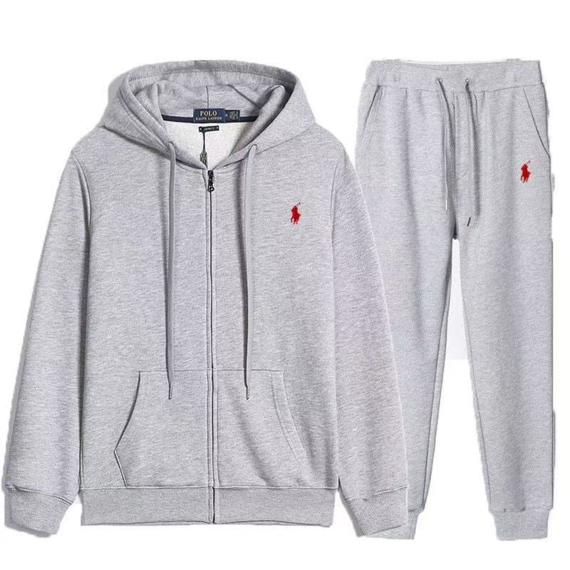 Double-Knit Full-Zip Hoodie and Jogger Pant Set