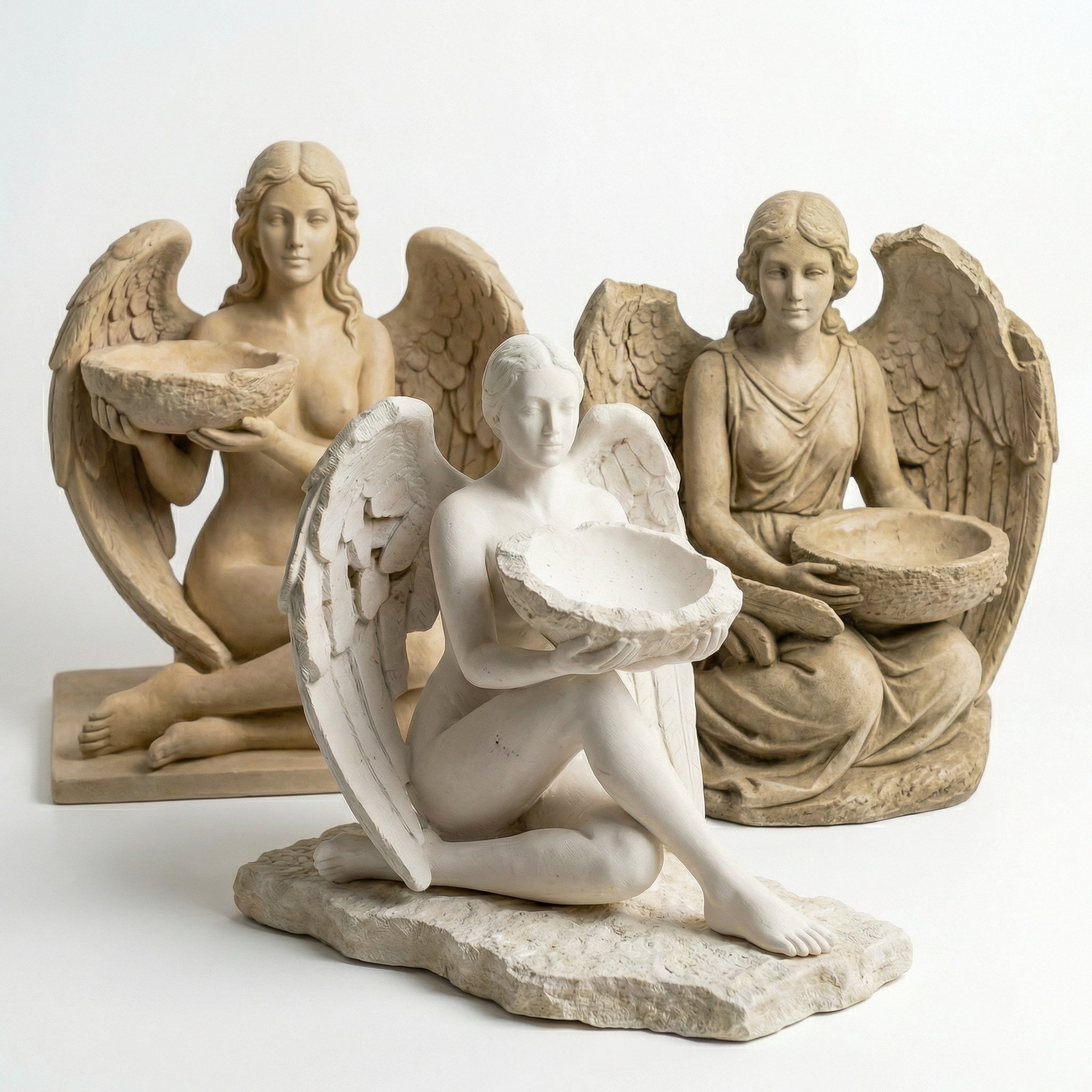 The Norns’ Offering  Three Goddesses of Time · One Sacred Feast - A sculptural bird feeder inspired by the three goddesses of Past, Present, and Future.